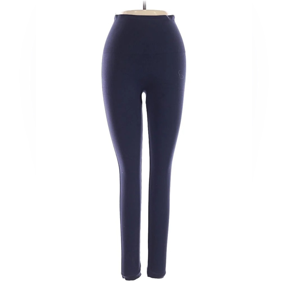 Spanx Seamless Cropped Leggings for Women Tummy Control Size S Blue/Navy